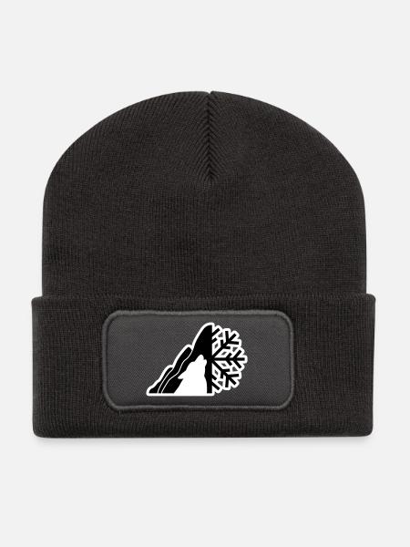 Mountain Logo - Recycled Patch Beanie - dark grey
