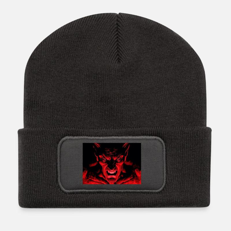 The Devil - Recycled Patch Beanie - dark grey