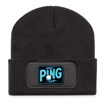 Ping Pong - Tennis de Table - Beanie recyclé à patch - charbon - Devant