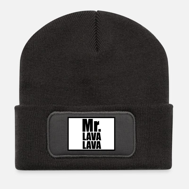 Mr Lava Lava - Recycled Patch Beanie - dark grey