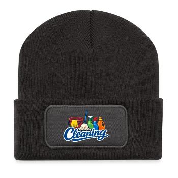 Funny Cleaning Lady Housekeeping Housekeeper - Recycled Patch Beanie - dark grey - Front