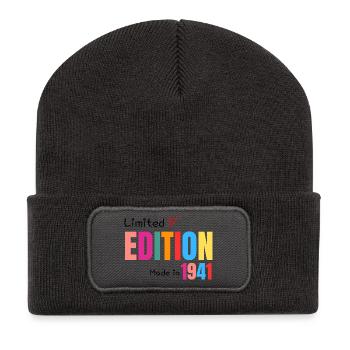 Limited edition Made in 1941 - Recycled Patch Beanie - dark grey - Front