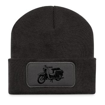avaler - Beanie recyclé à patch - charbon - Devant