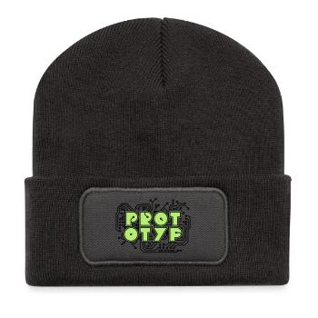 Prototyp - iAM Special 1c - Recycelte Patch Beanie - Dunkelgrau - Vorne