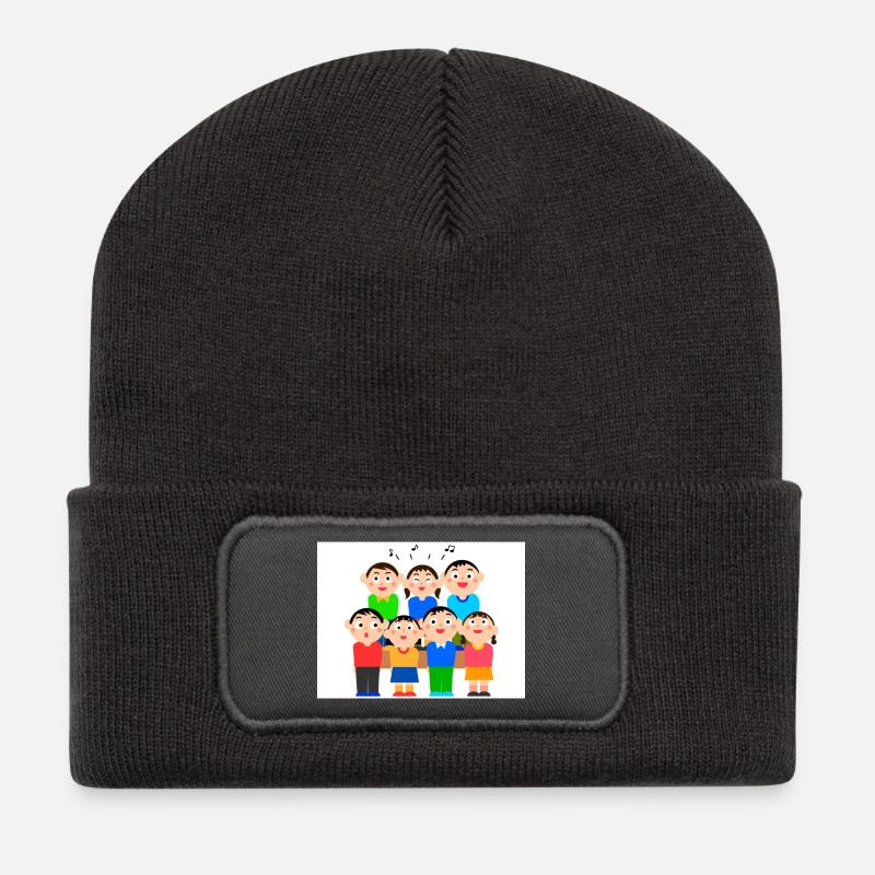 Kinderchor/Chor - Recycelte Patch Beanie - Dunkelgrau