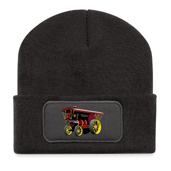 Steam Engine Nostalgia - Recycled Patch Beanie - dark grey - Front