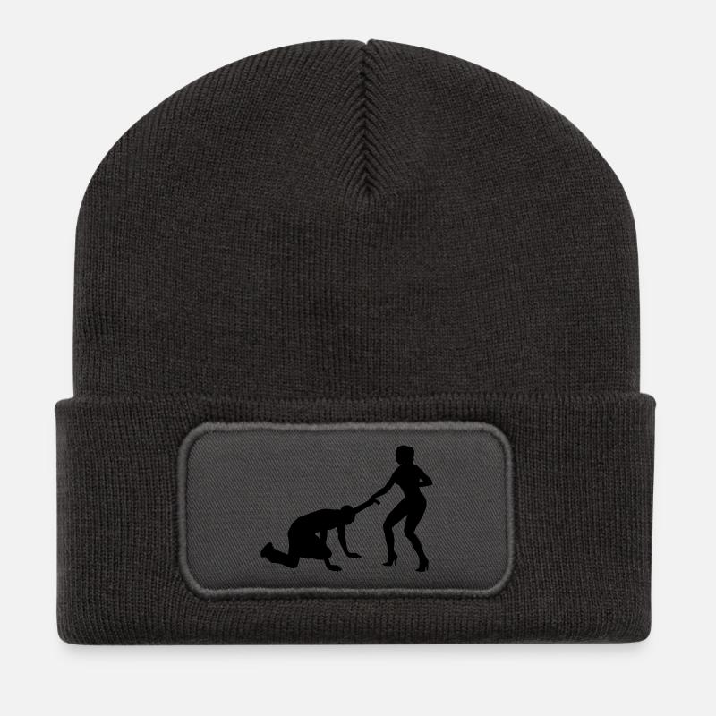 Junggesellenabschied - Recycelte Patch Beanie - Dunkelgrau