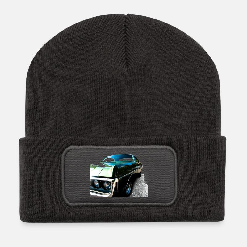 Dodge - Recycelte Patch Beanie - Dunkelgrau