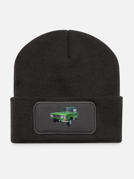 Auto - Recycelte Patch Beanie - Dunkelgrau