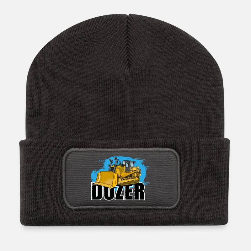 Bulldozer or bulldozer - Recycled Patch Beanie - dark grey