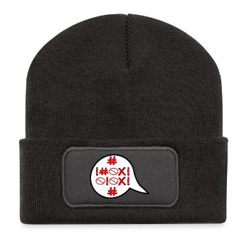 FORBIDDEN - ANGRY ANGER - EMOTIONS - Recycled Patch Beanie - dark grey - Front