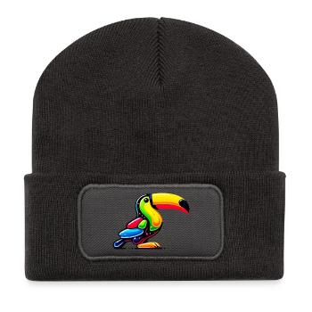 Toucan - Recycled Patch Beanie - dark grey - Front