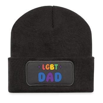 LGBTQ-Pride-Monat - LGBT-Vater - Recycelte Patch Beanie - Dunkelgrau - Vorne