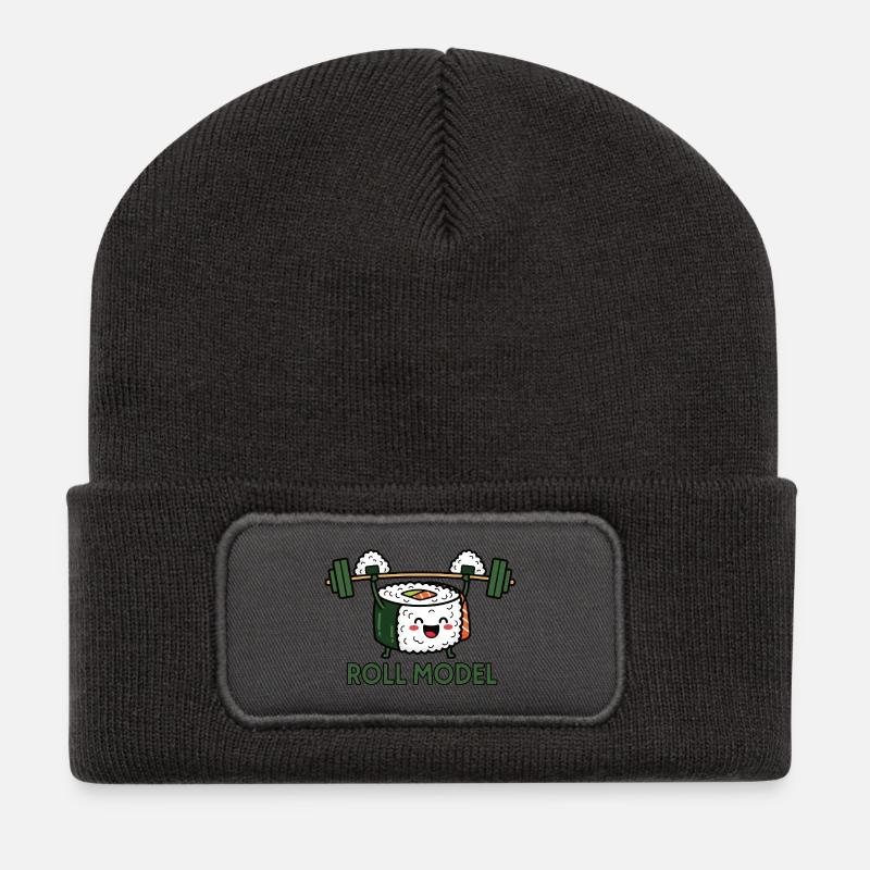 Sushi Strength - Recycled Patch Beanie - dark grey