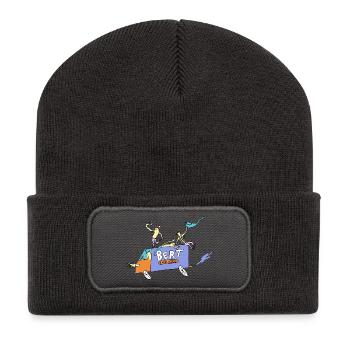 Bert_Express - Recycelte Patch Beanie - Dunkelgrau - Vorne
