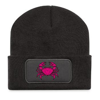 Cancer – Protection & Strength - Recycled Patch Beanie - dark grey - Front