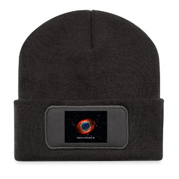 Helixnebel - Recycelte Patch Beanie - Dunkelgrau - Vorne