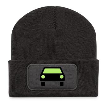 Car icon - Recycled Patch Beanie - dark grey - Front