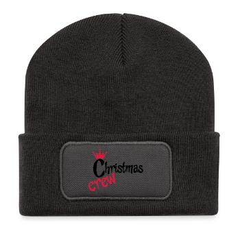 Lustige Geschenke zu Weihnachten für Freunde - Recycelte Patch Beanie - Dunkelgrau - Vorne
