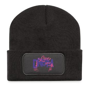 Artistic cycling, artistic cycling, indoor cycling - Recycled Patch Beanie - dark grey - Front