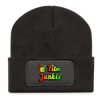 Film Junkie Rainbow Design - Recycled Patch Beanie - dark grey - Front