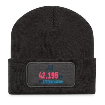 Marathon - 42,195 km of Determination - Recycled Patch Beanie - dark grey - Front