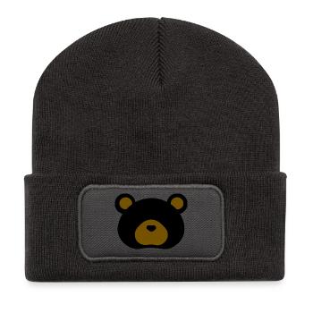Baribal - Beanie recyclé à patch - charbon - Devant
