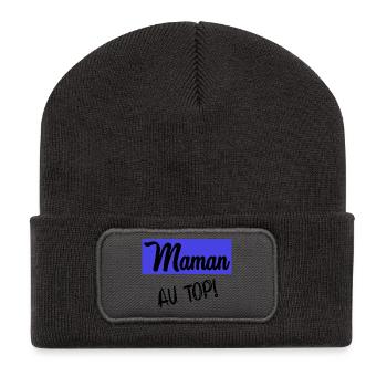 MOM. MOTHER'S DAY - Recycled Patch Beanie - dark grey - Front