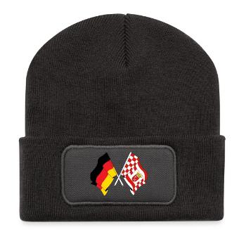Drapeau Allemagne, Brême - Beanie recyclé à patch - charbon - Devant