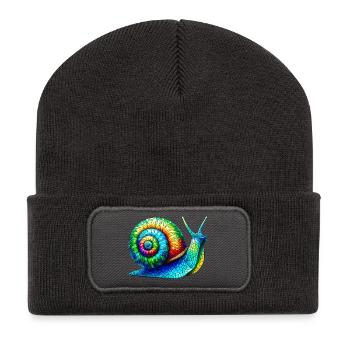Snail - Recycled Patch Beanie - dark grey - Front
