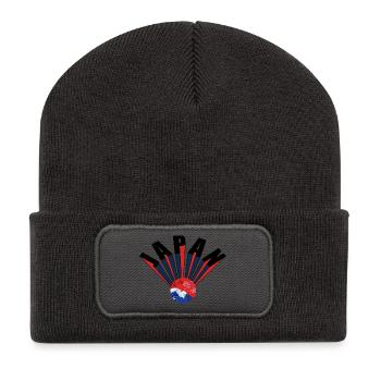 JAPAN - Recycled Patch Beanie - dark grey - Front