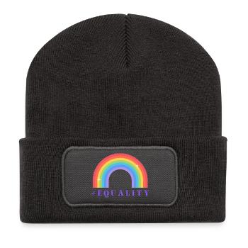 Pride Month Equality - Recycled Patch Beanie - dark grey - Front