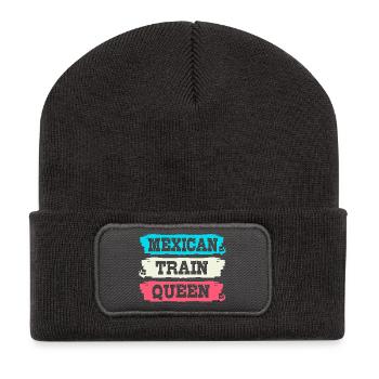 Domino Mexican Train - Recycelte Patch Beanie - Dunkelgrau - Vorne