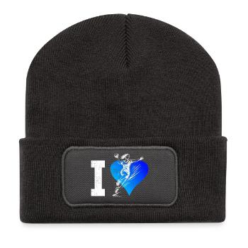 Handball Fans aufgepasst schlichtes Statement fuer - Recycelte Patch Beanie - Dunkelgrau - Vorne