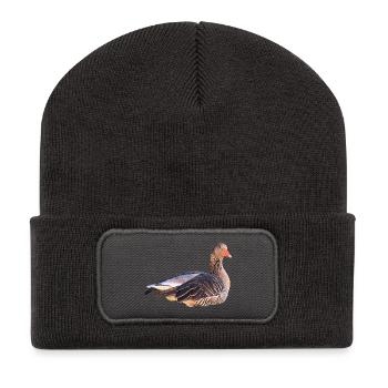 Graugans - Recycelte Patch Beanie - Dunkelgrau - Vorne