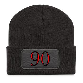 90. 90 YEARS. 90th ANNIVERSARY. 90 YEARS ANNIVERSARY. - Recycled Patch Beanie - dark grey - Front