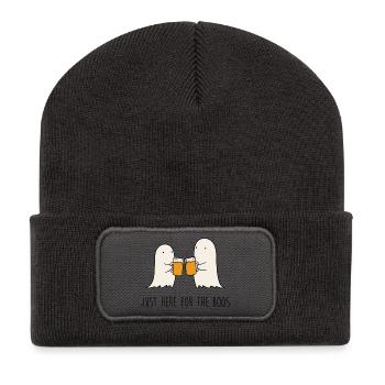 Geister Prost Becherklatsch - Recycelte Patch Beanie - Dunkelgrau - Vorne