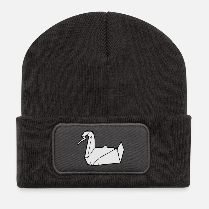 PRISON BREAK Kranich - Recycelte Patch Beanie - Dunkelgrau
