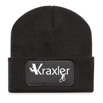 Kraxler, der Tiroler Kletterer - Recycelte Patch Beanie - Dunkelgrau - Vorne