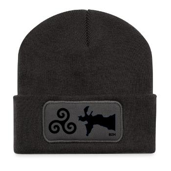 tri-crozon - Recycelte Patch Beanie - Dunkelgrau - Vorne