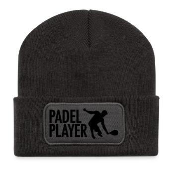 Padel Tennis Player Sport - Recycled Patch Beanie - dark grey - Front