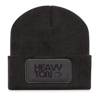 HeavyTon - Recycelte Patch Beanie - Dunkelgrau - Vorne