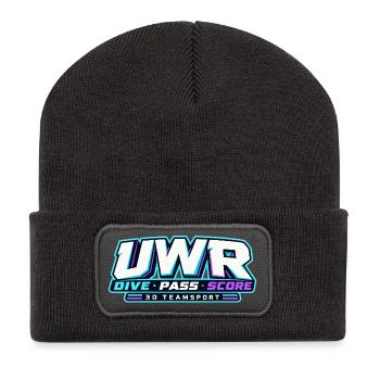 UWR Dive Score 3D TeamSport - Recycelte Patch Beanie - Dunkelgrau - Vorne