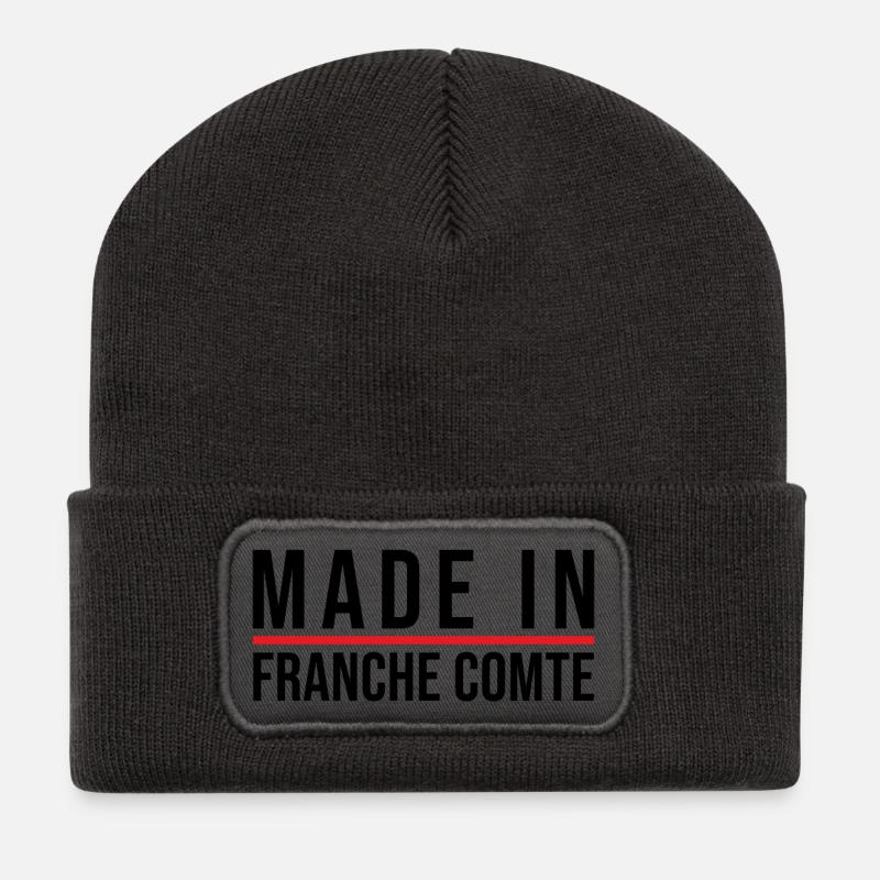 Made in Franche Comté - Recycled Patch Beanie - dark grey