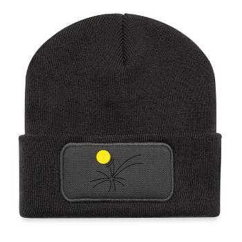 tennis as (3c) - Recycelte Patch Beanie - Dunkelgrau - Vorne