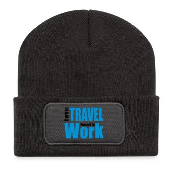 voyage - Beanie recyclé à patch - charbon - Devant