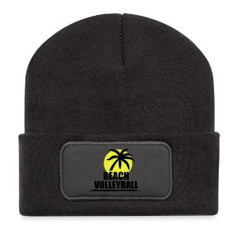 Volleyball Shirt - Beachvolleyball Shirt - Team - Recycelte Patch Beanie - Dunkelgrau - Vorne