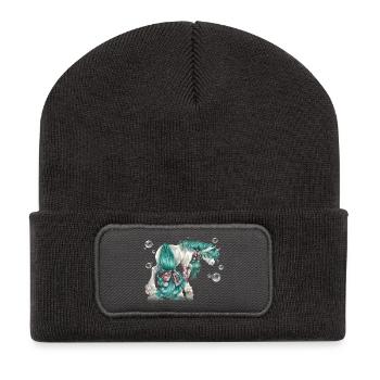 Opalina - Recycled Patch Beanie - dark grey - Front