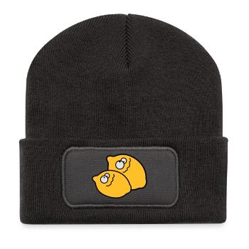 Funny Lemons - Beanie recyclé à patch - charbon - Devant