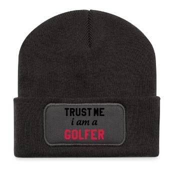 Golf - Beanie recyclé à patch - charbon - Devant